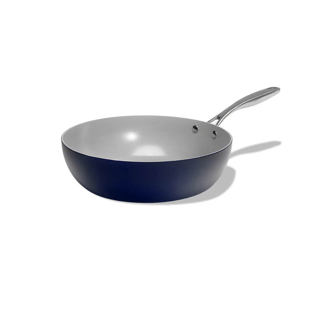 Wok pánev Vital s nepřilnavým keramickým povrchem Ø 28 cm tmavě modrá 28 cm / Tmavě modrá