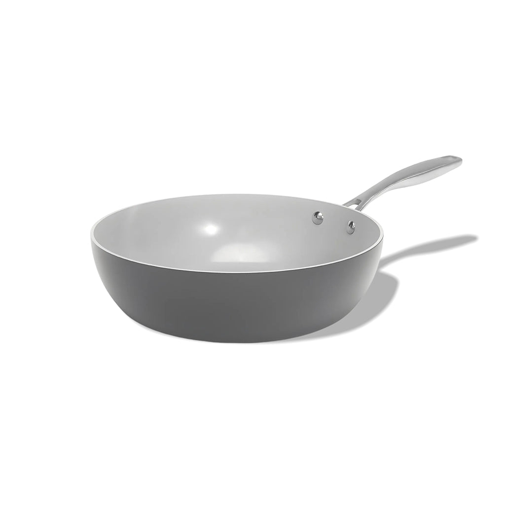 Wok pánev Vital s nepřilnavým keramickým povrchem Ø 30 cm tmavě šedá 30 cm / Tmavě šedá