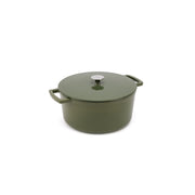 Smaltovaný litinový hrnec Ember 24 cm - olivově zelená