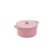 Smaltovaný litinový hrnec Ember 24 cm - růžová