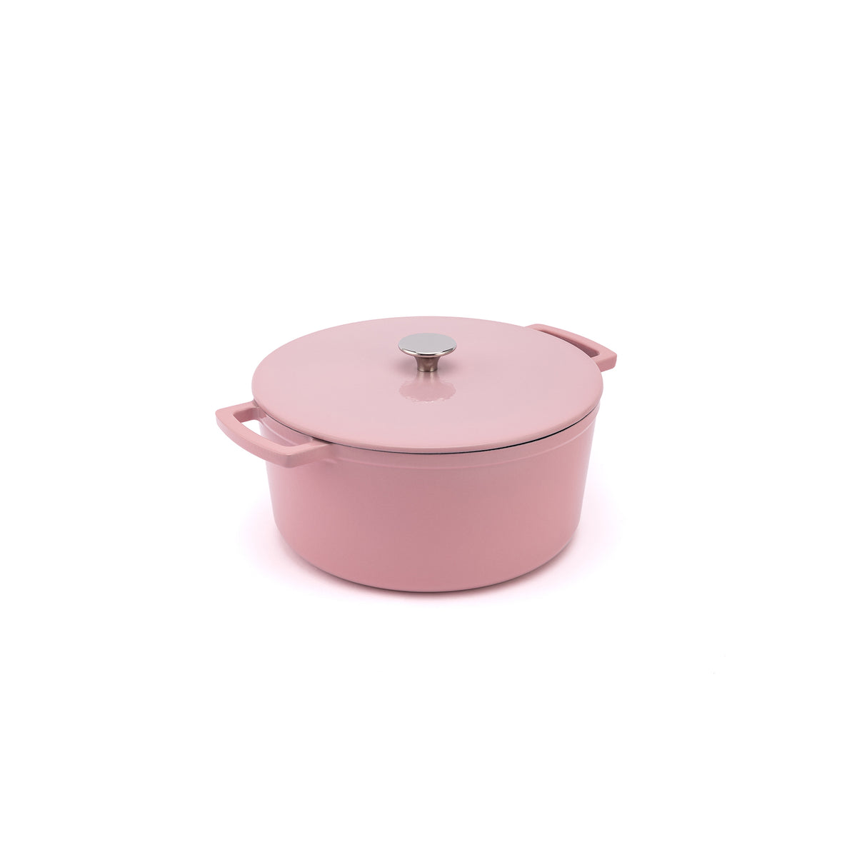 Smaltovaný litinový hrnec Ember 24 cm - růžová