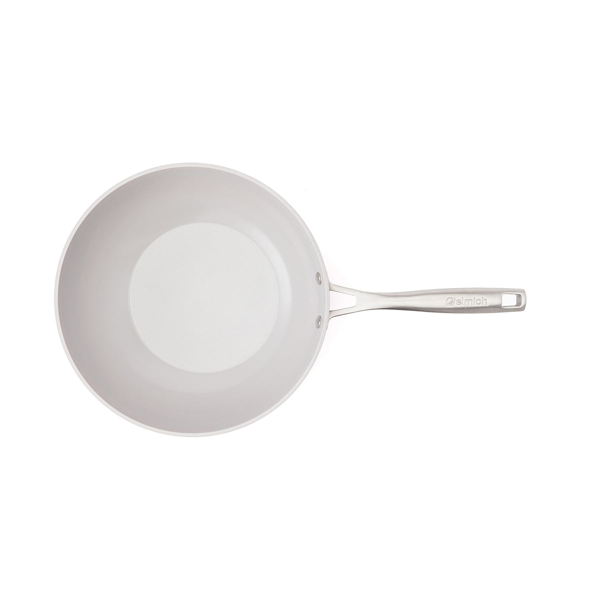 Nepřilnavá keramická pánev wok Zen Ø 28 cm - hnědá