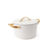 Nepřilnavý keramický hrnec Zen Ø 24 cm - krémovo zlatá