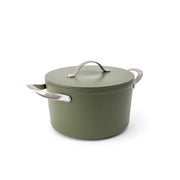 Nepřilnavý keramický hrnec Zen Ø 24 cm - olivově zelená