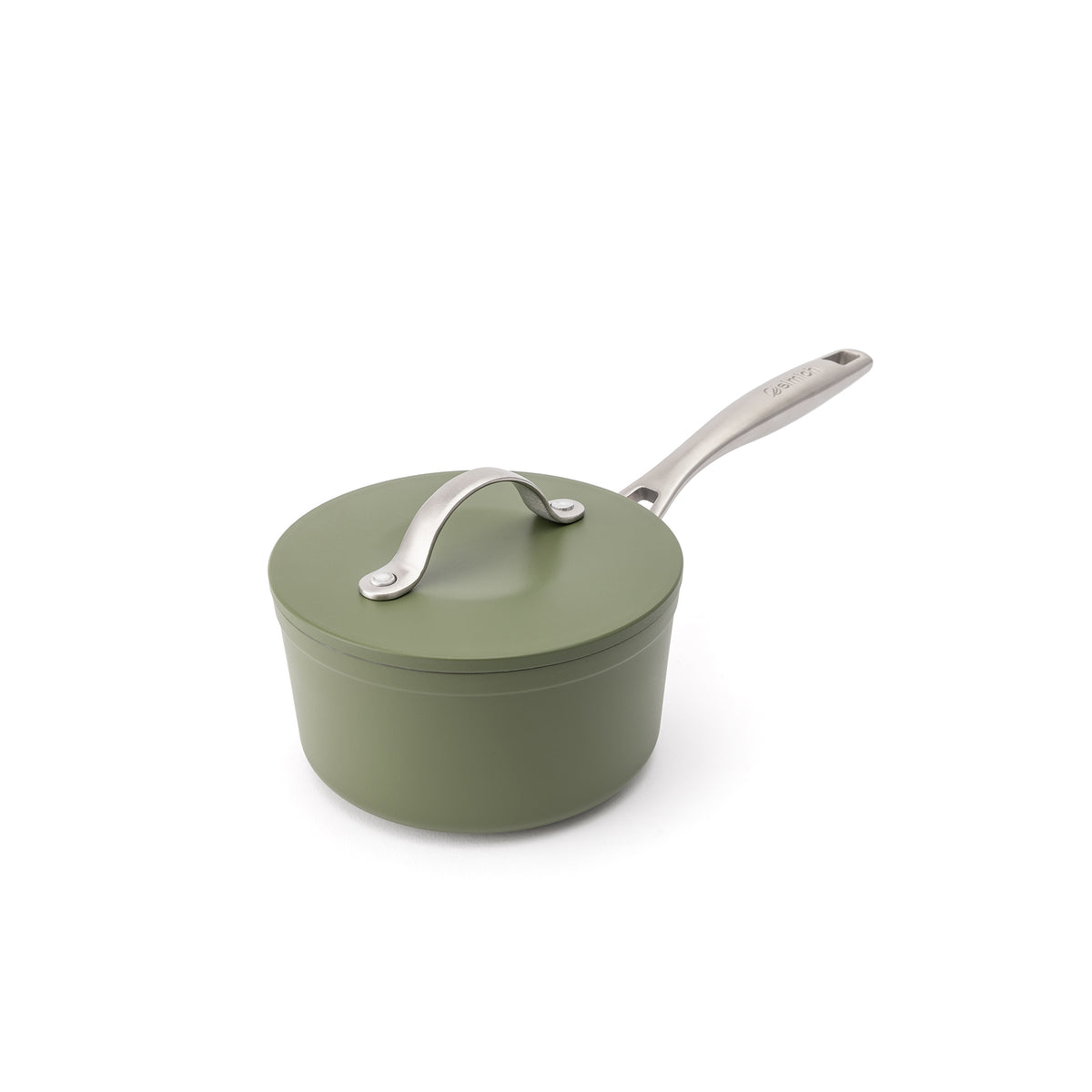 Nepřilnavý keramický rendlík Zen Ø 16 cm - olivově zelená