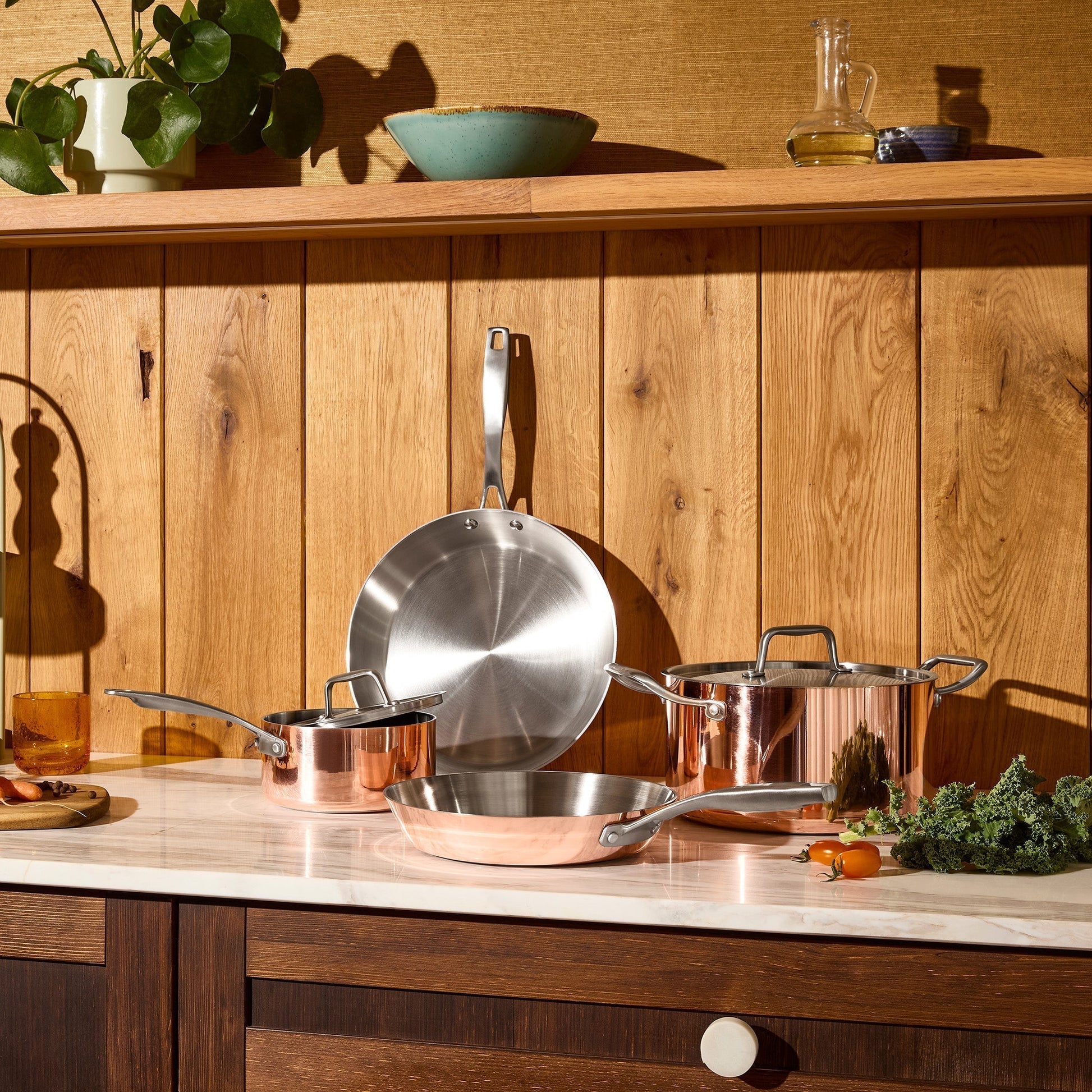 Prémiová sada měděného nádobí 3 ks