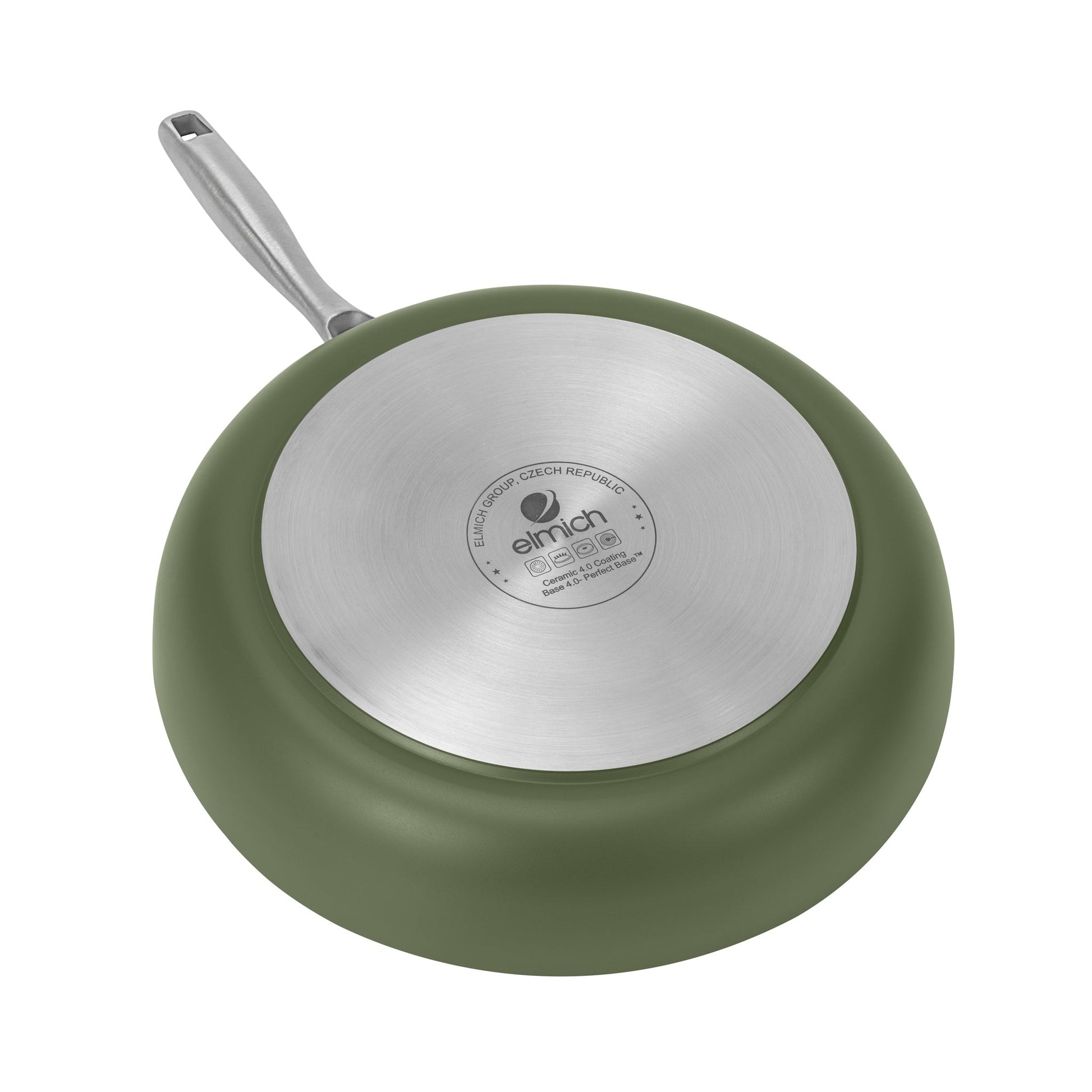 Nepřilnavá pánev Vital s keramickým povrchem Ø 30 cm olivově zelená 30 cm / Olivově zelená
