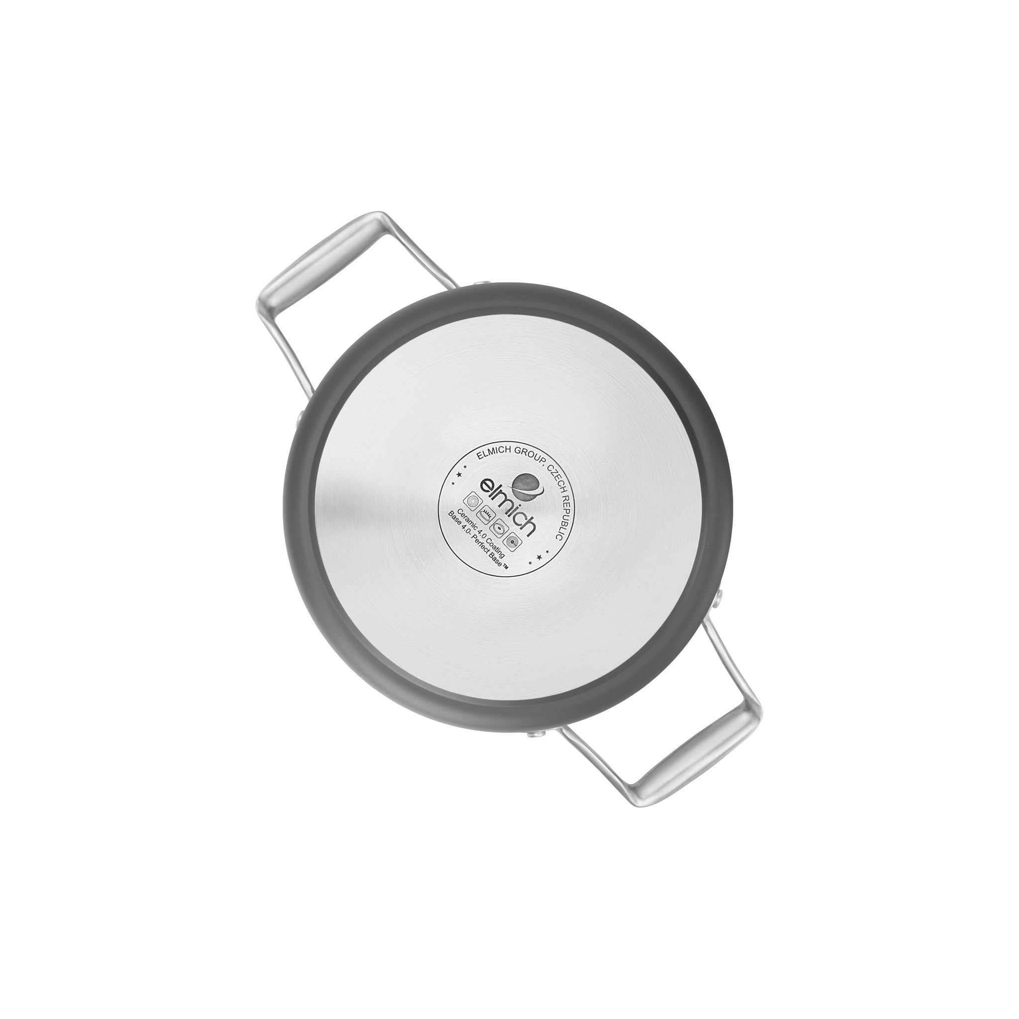 Hrnec Vital s keramickým povrchem Ø 18 cm (2.5L) - tmavě šedá - 18 cm (2.5 L) / Tmavě šedá