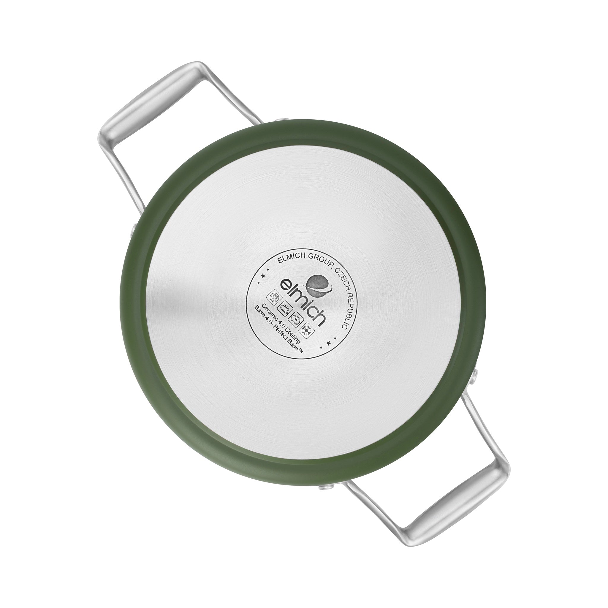 Hrnec Vital s keramickým povrchem Ø 20 cm (3.5L) - olivově zelená - 20 cm (3.5 L) / Olivově zelená