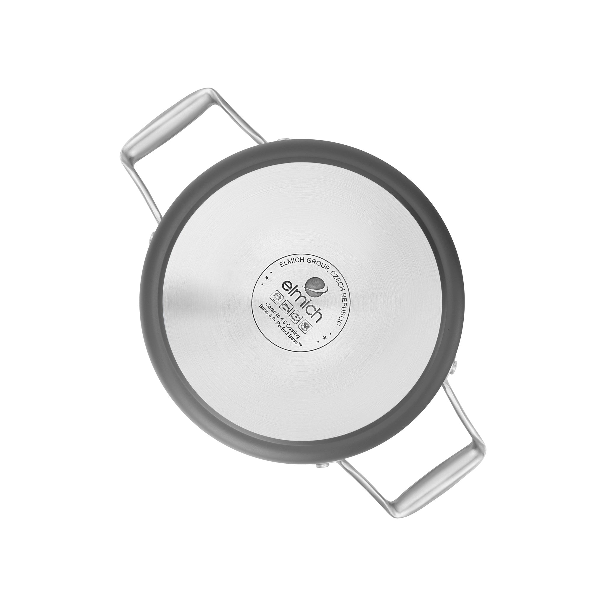 Hrnec Vital s keramickým povrchem Ø 20 cm (3.5L) - tmavě šedá - 20 cm (3.5 L) / Tmavě šedá