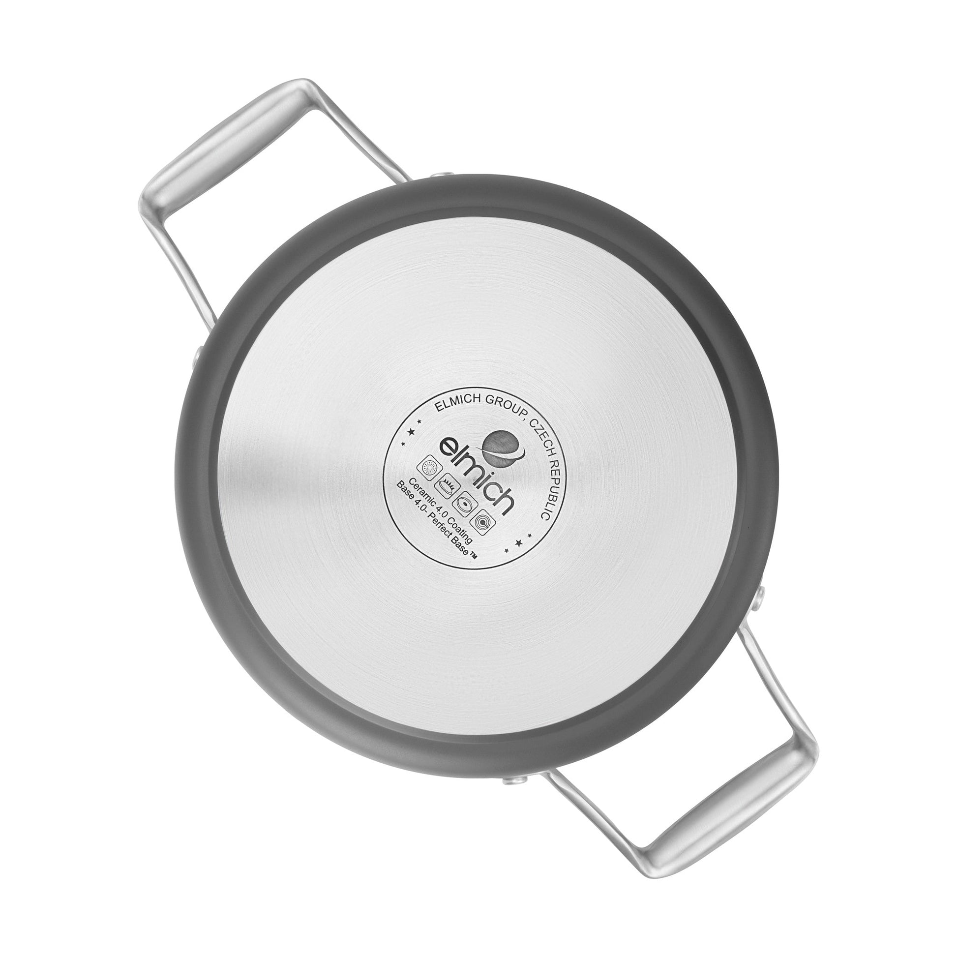 Hrnec Vital s keramickým povrchem Ø 24 cm (6.3L) - tmavě šedá - 24 cm (6.3 L) / Tmavě šedá