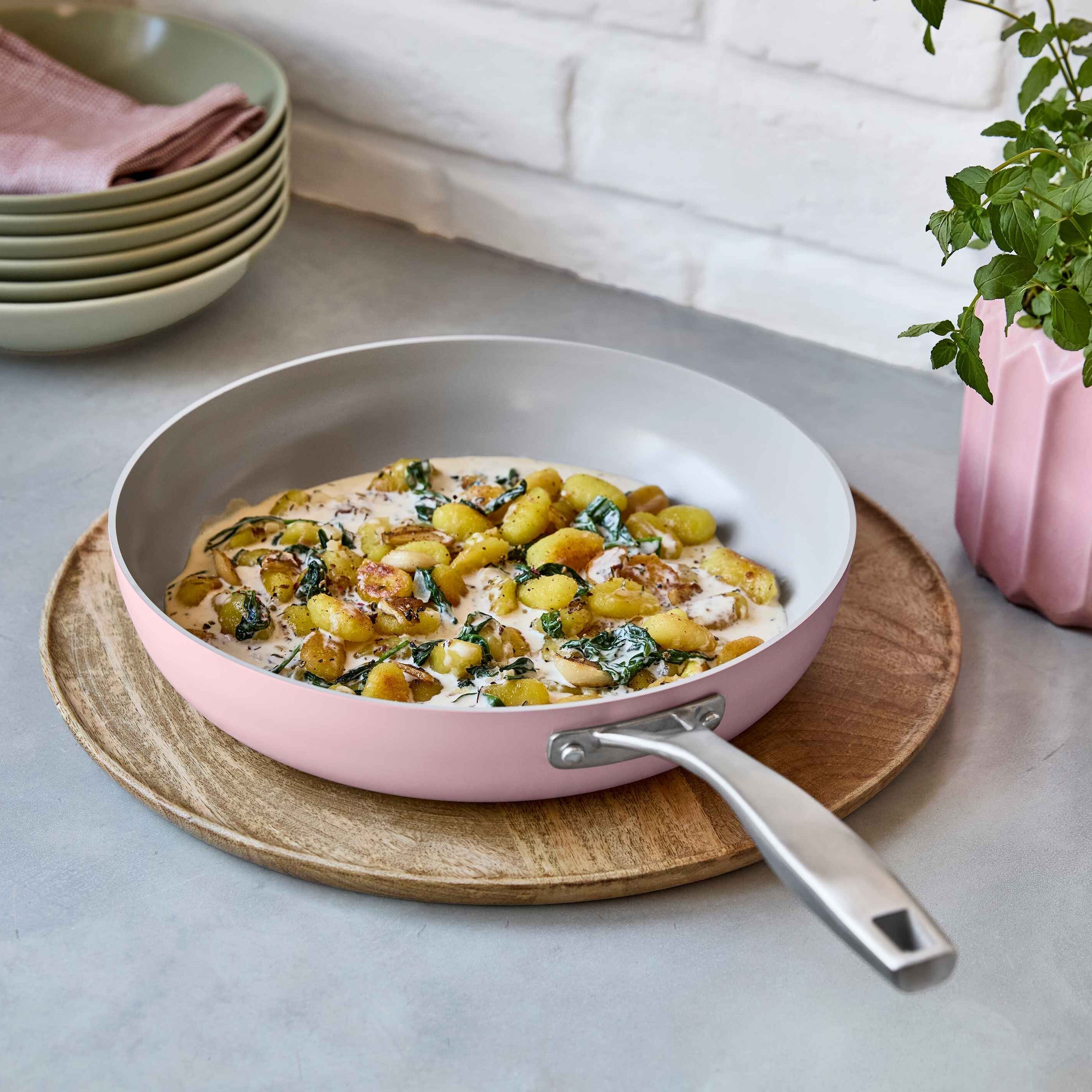 Nepřilnavá pánev Vital s keramickým povrchem Ø 26 cm růžová 26 cm / Růžová