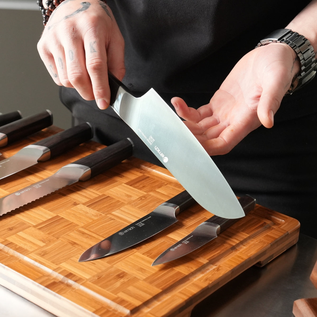 Santoku nůž z německé oceli 18 cm - Nože