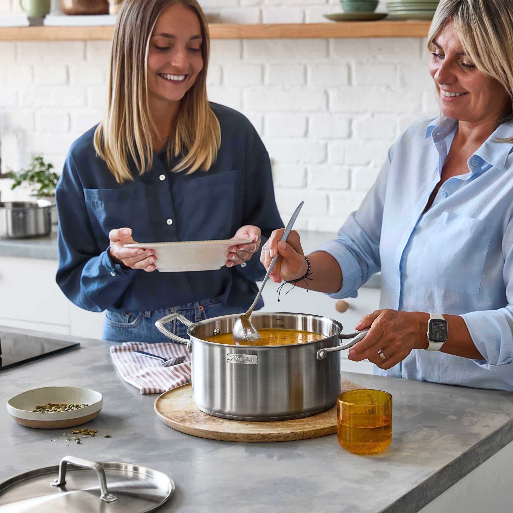 Nerezový hrnec Tria Plus z třívrstvé oceli Ø 24 cm (5.5L) 24 cm (5.5 L)