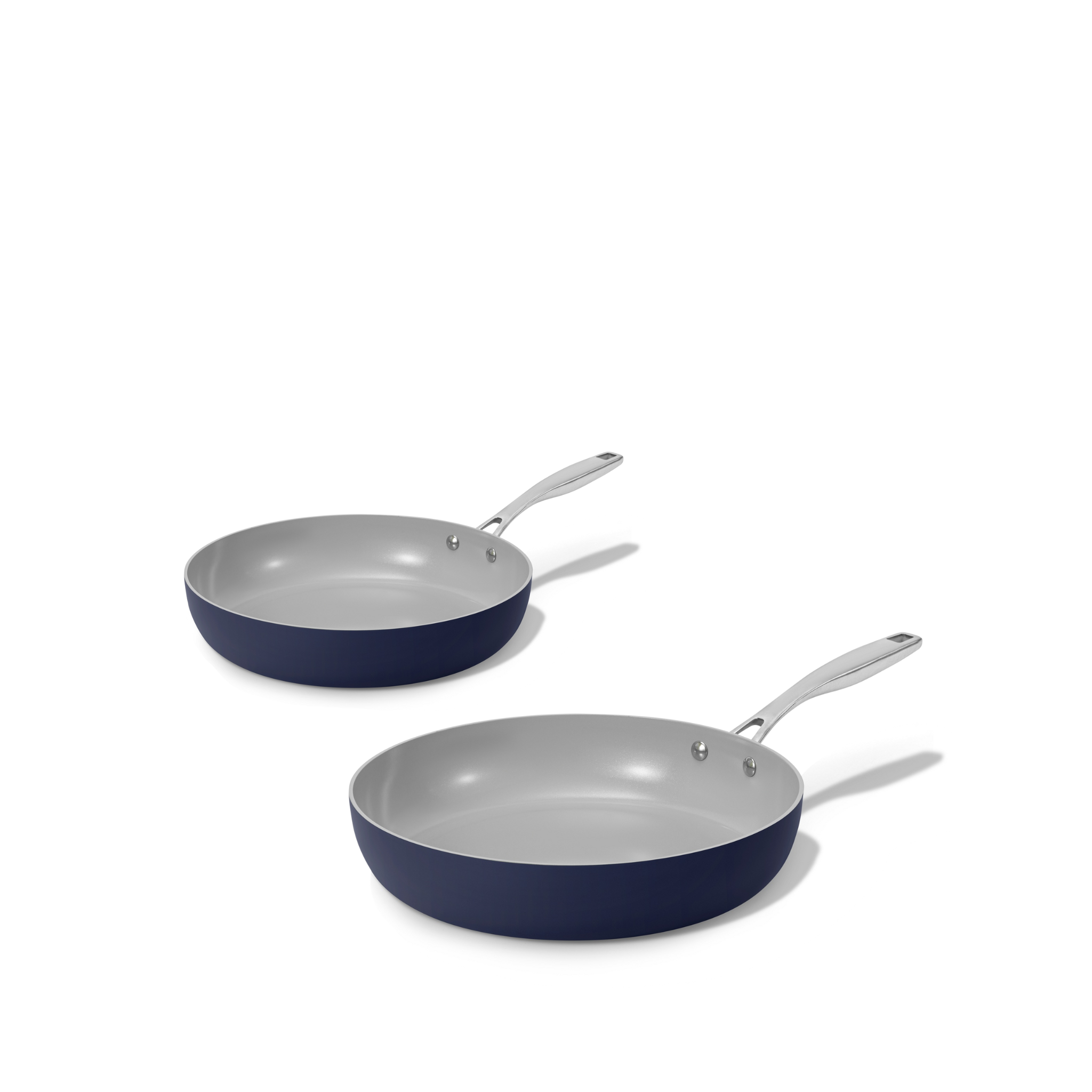 Základní sada keramických pánví Vital tmavě modrá 2 ks